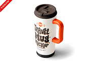 Travel Mug Mockup PSD, a Cups & Container Mockup by Bruno's Shop (Thumbnail 1 of 3)