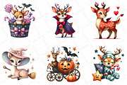 Cute Halloween Deer Clipart, an Illustration by DreamPrint404 (Thumbnail 5 of 5)