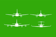 Airplane Front View Vector Bundle, an Object Graphic by Artonix (Thumbnail 2 of 3)