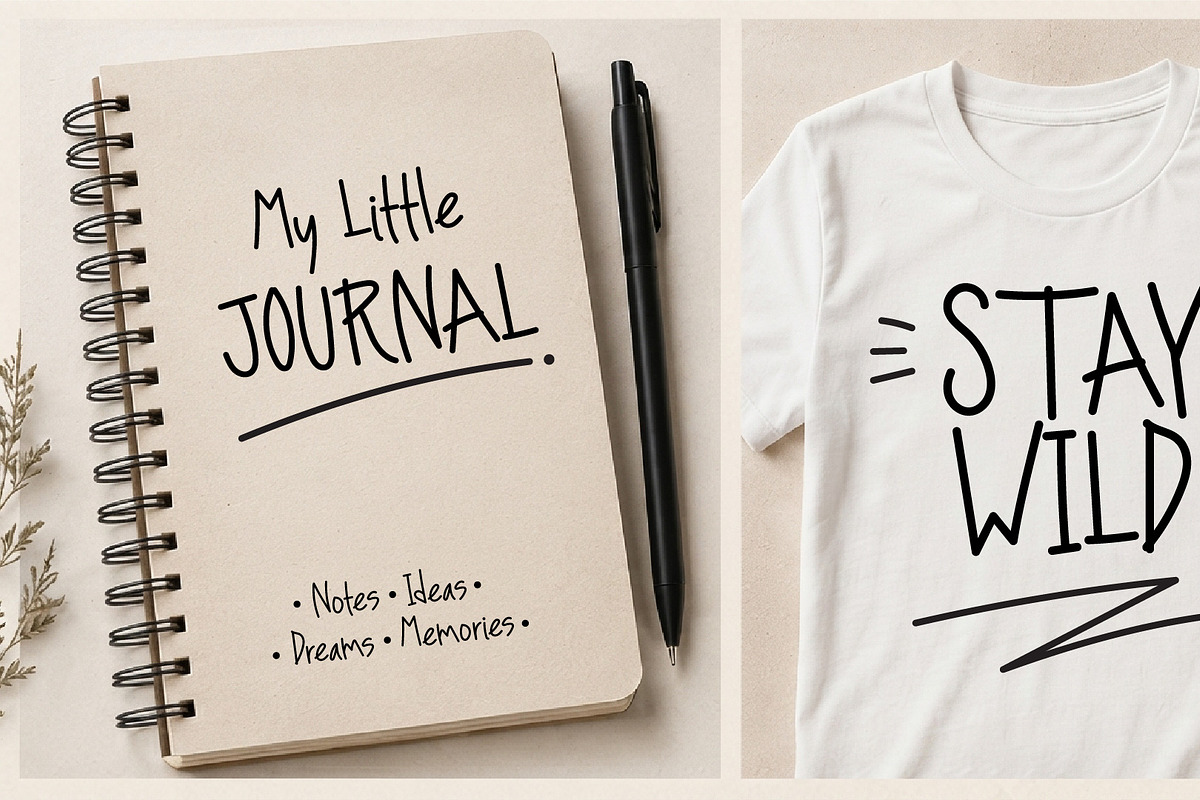 Handscrib – Playful Handwritten Font, a Handwritten Font by Rashdrawn (Photo 4 of 5)