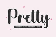 Pretty, a Handwritten Font by FreshTypeINK (Thumbnail 1 of 8)
