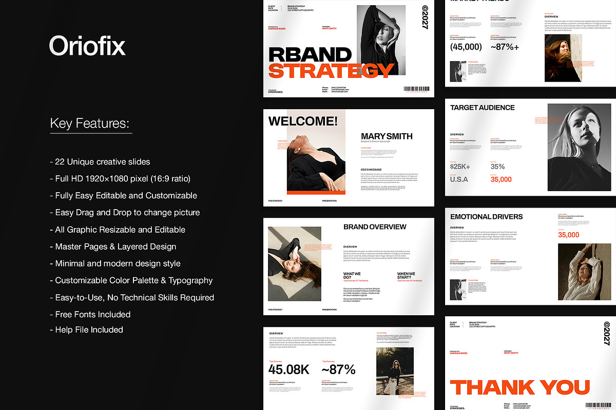 Brand Strategy Presentation Template, a Presentation Template by Oriofix (Photo 2 of 10)