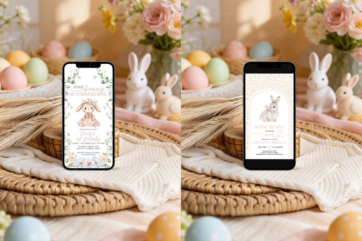 Easter iPhone Aesthetic Phone Mockup, a Product Mockup by TatiMockup (Photo 3 of 3)