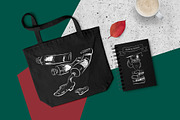 Chalked education set (BW), an Object Graphic by Sonya Illustrations (Thumbnail 5 of 8)