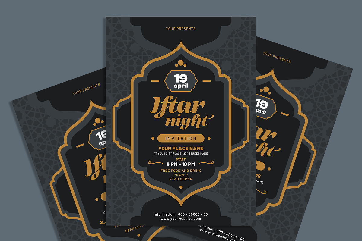 Iftar Night flyer, a Flyer Template by AdamHasan (Photo 2 of 3)