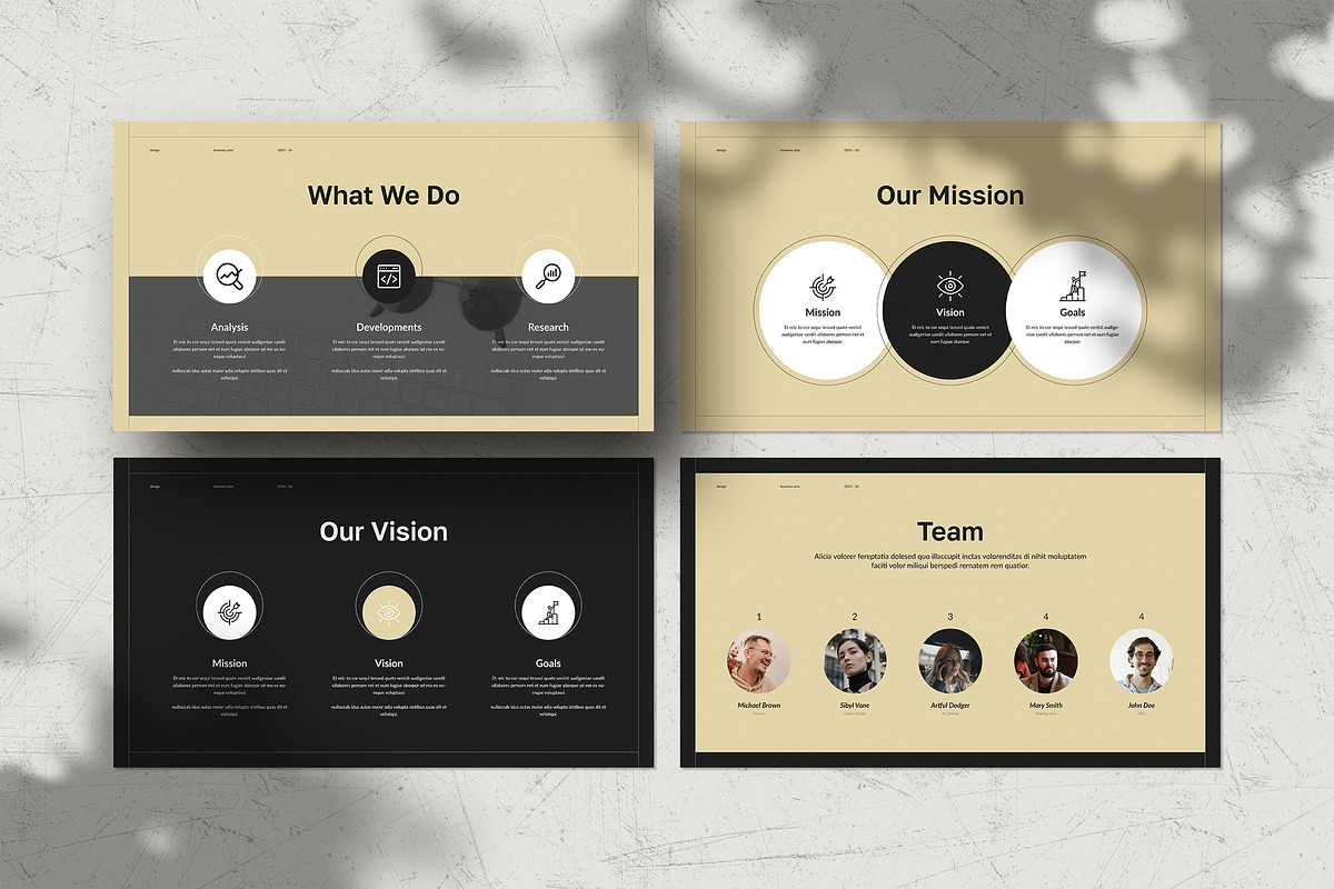 Business Plan Template | CANVA, a Presentation Template by White Graphic (Photo 5 of 8)