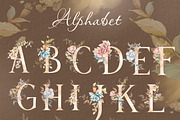 Watercolor flowers pink bloom set, a Decorative Illustration by Edith’s World (Thumbnail 11 of 19)