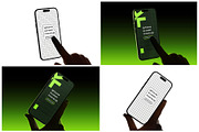 iPhone with Hand Backlight Mockups, an iPhone Mockup by Remnand Studio (Thumbnail 10 of 10)