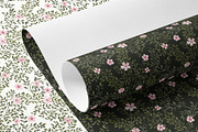 Dark Vine Watercolor Pattern, a Wallpaper Graphic by Webvilla Studio (Thumbnail 5 of 6)