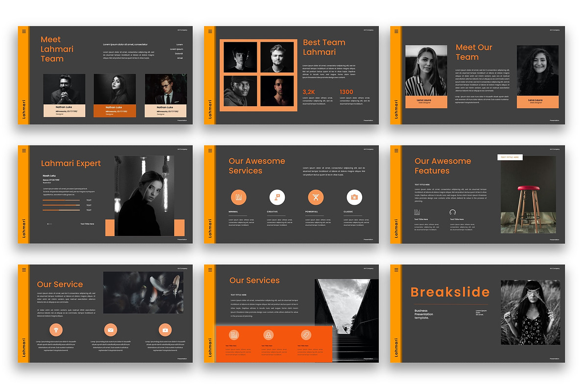 Lahmari–Business PowerPoint Template, a Presentation Template by kreatifreya (Photo 2 of 5)