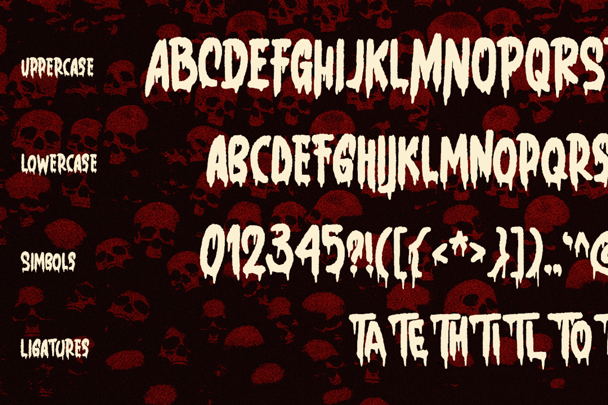 Gloomy Grave - Horror Font, a Blackletter Font by RagamKata (Photo 9 of 11)