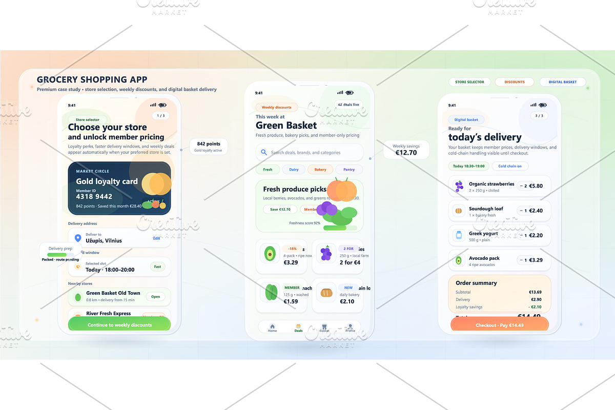Mobile application user interface, a Technology Illustration by ZinetroN