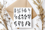 Wildflowers Silhouette - Vector AI, an Object Graphic by DesignBTF (Thumbnail 7 of 7)