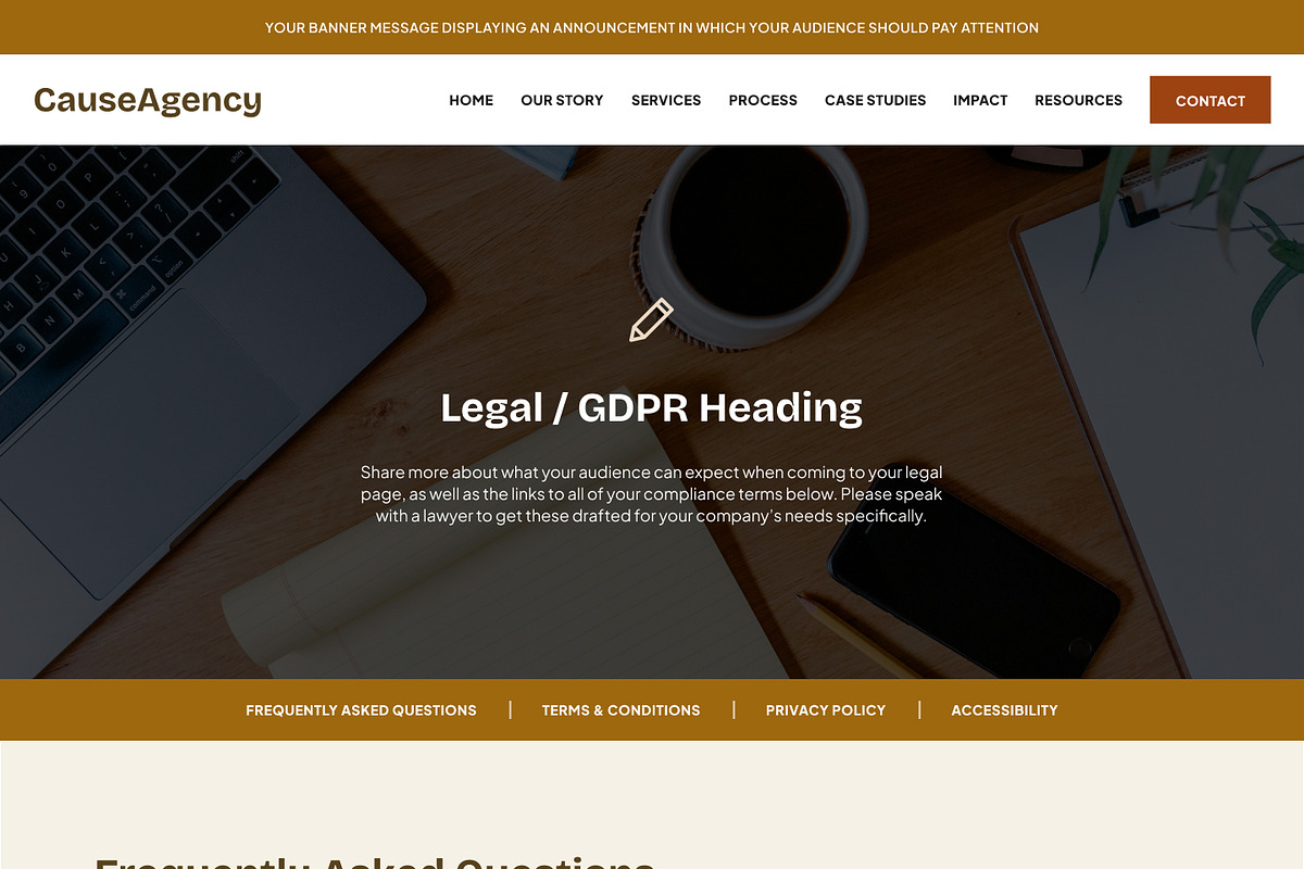 Social Enterprise Showit Template, a WordPress Template by Studio Humankind (Photo 12 of 20)