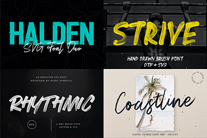 The Handmade SVG Font Bundle