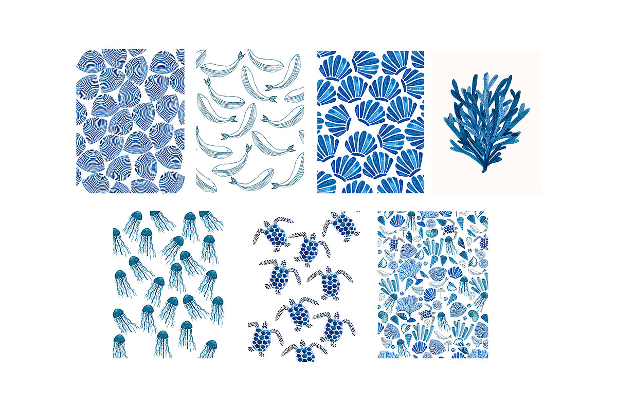 Mar Collection, a Pattern Graphic by ElicoelhoDesign Shop (Photo 8 of 9)