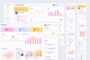 Learning Management System Dashboard, an UI Kit Template by peterdraw (Thumbnail 2 of 7)