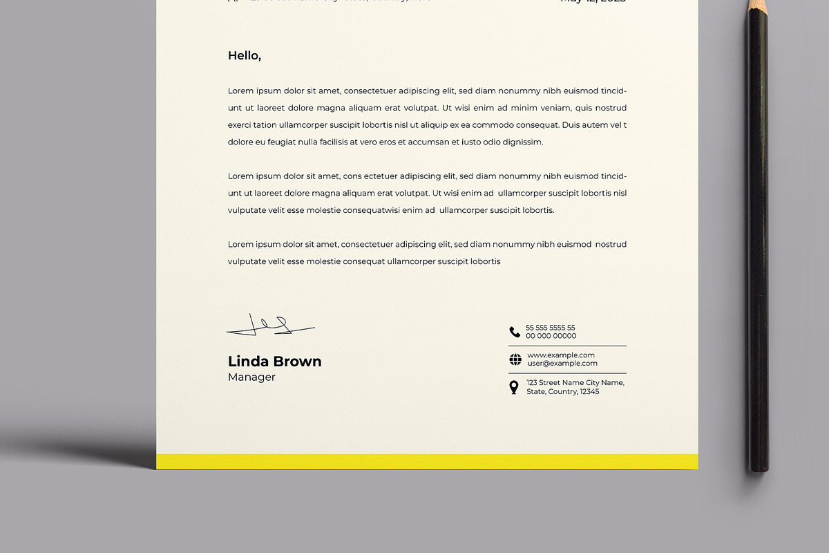 Letterhead Template, a Stationery Template by MightyDesign (Photo 3 of 8)