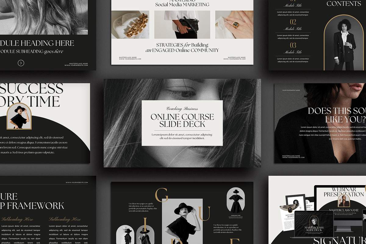 Business Coach Slide Deck CANVA, a Presentation Template by Studio Loire (Photo 1 of 10)