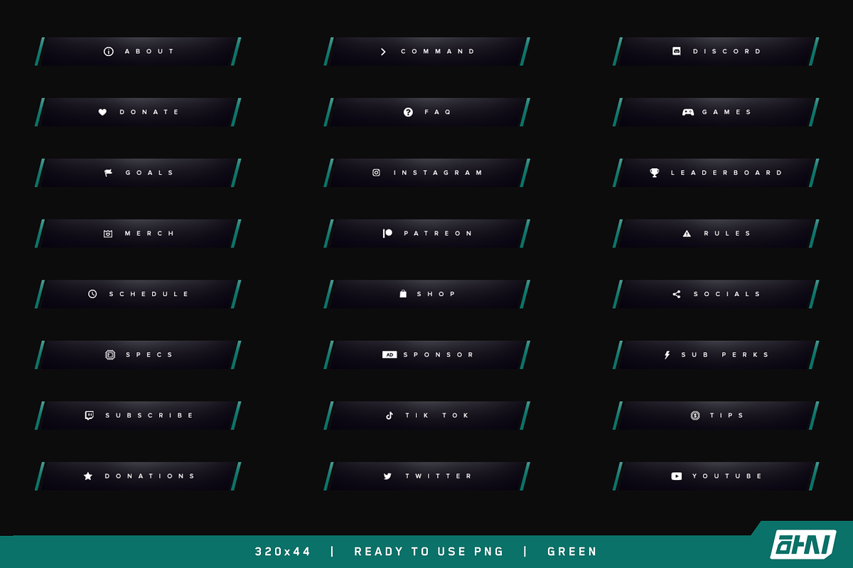 Slash – Twitch Panels, a Templates & Theme by Yunji Studio (Photo 5 of 11)