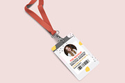 ID Card With Lanyard PSD Mockup, an Object Graphic by Sinlatown (Thumbnail 3 of 8)
