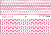 Pink hearts seamless patterns, a Pattern Graphic by Luba Vega (Thumbnail 5 of 9)