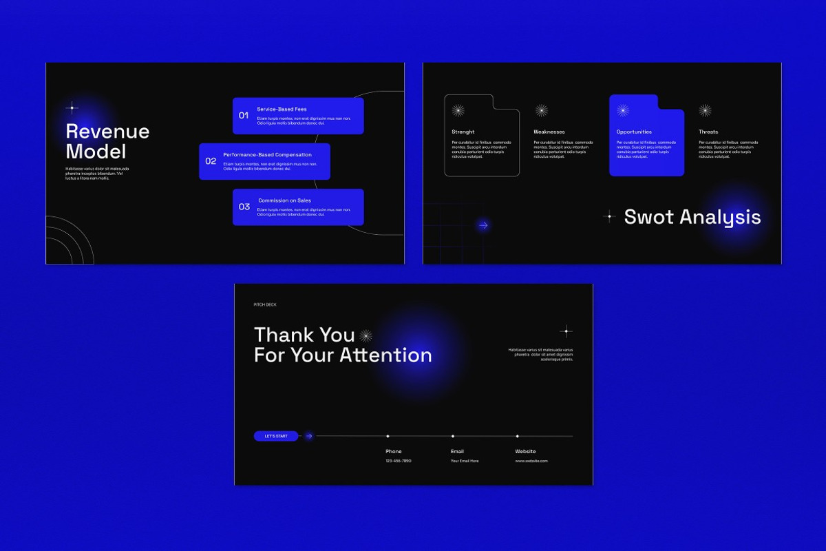 Black Purple Gradient Pitch Deck PPT, a Presentation Template by graphicook (Photo 5 of 5)