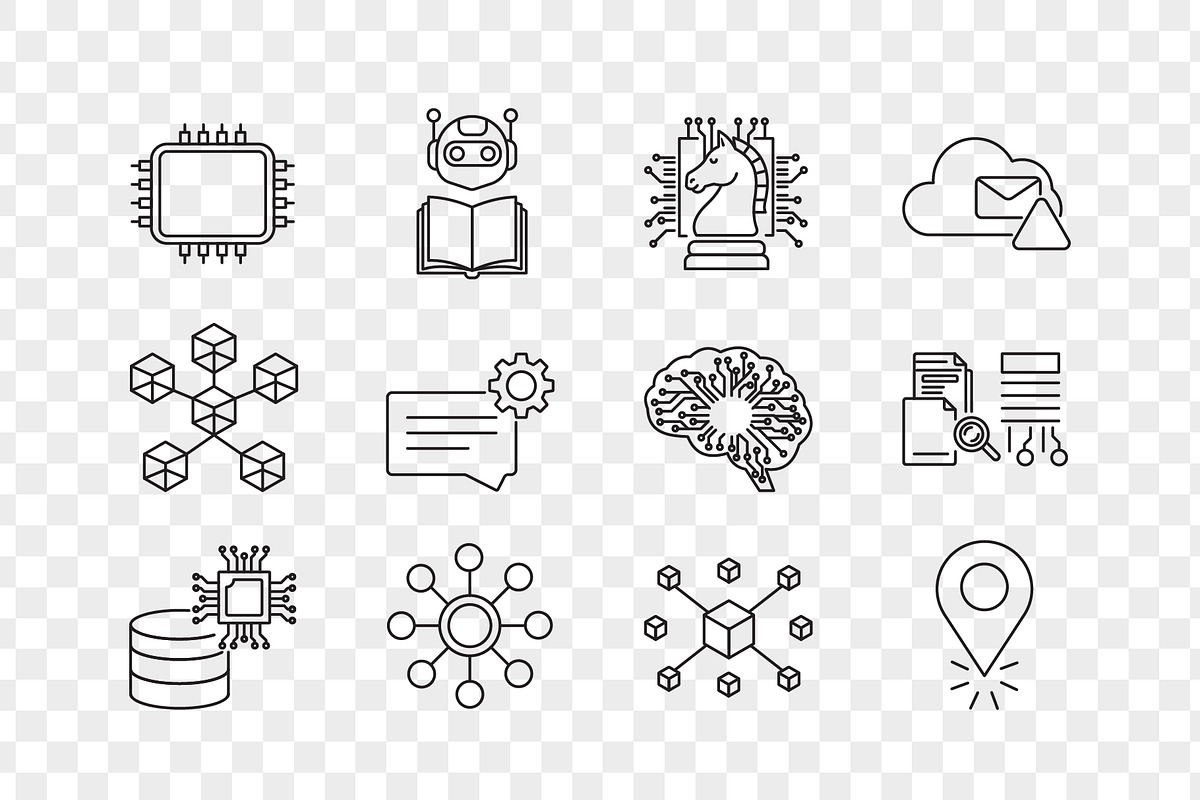AI Agent Outline Icon Set, an Outline Icon by Unique Design Team (Photo 3 of 3)