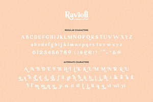 Ravioli Serif Font