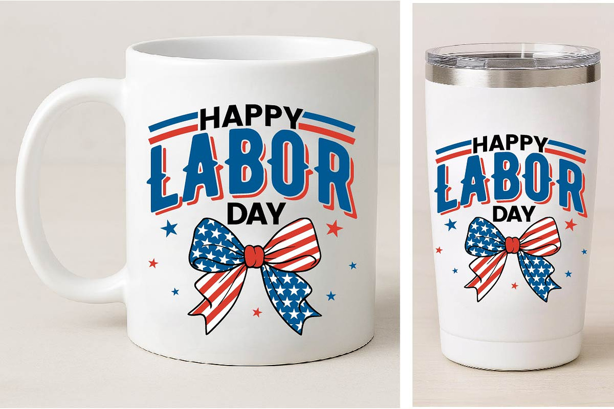 Labor Day Coquette Bow PNG SVG, an Object Graphic by EllaMaiyaali (Photo 7 of 8)