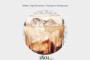 White Russian Watercolor Cocktail, an Illustration by 1801Prints (Thumbnail 3 of 4)
