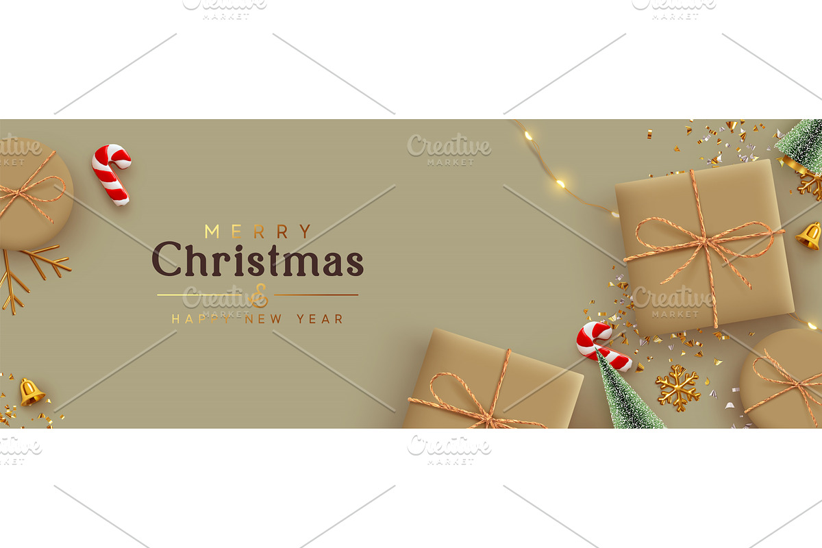 Christmas and New Year Holiday, a Seasonal Illustration by Modern vector