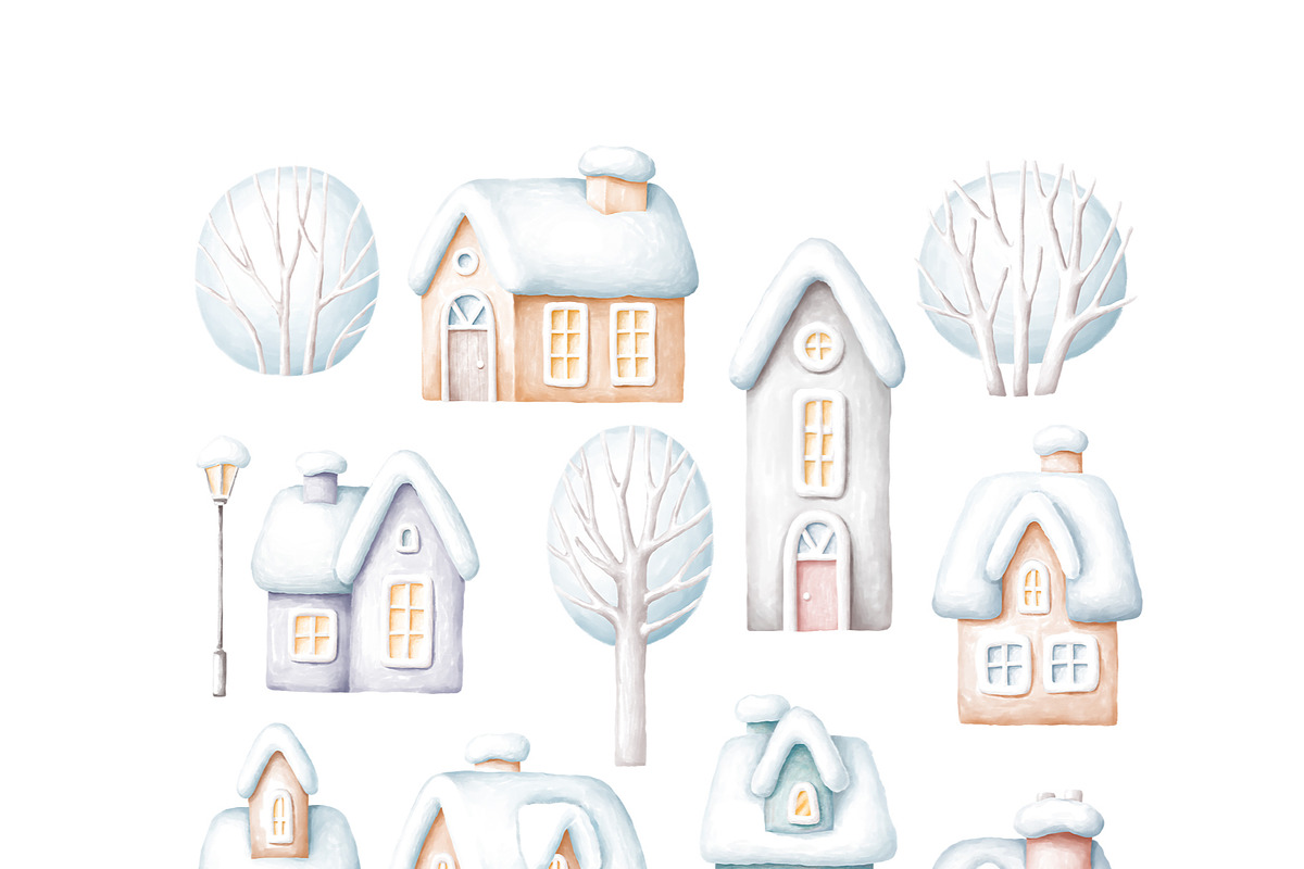 Snowy Season Bundle, an Illustration by Anastasiya Klempach (Photo 10 of 10)