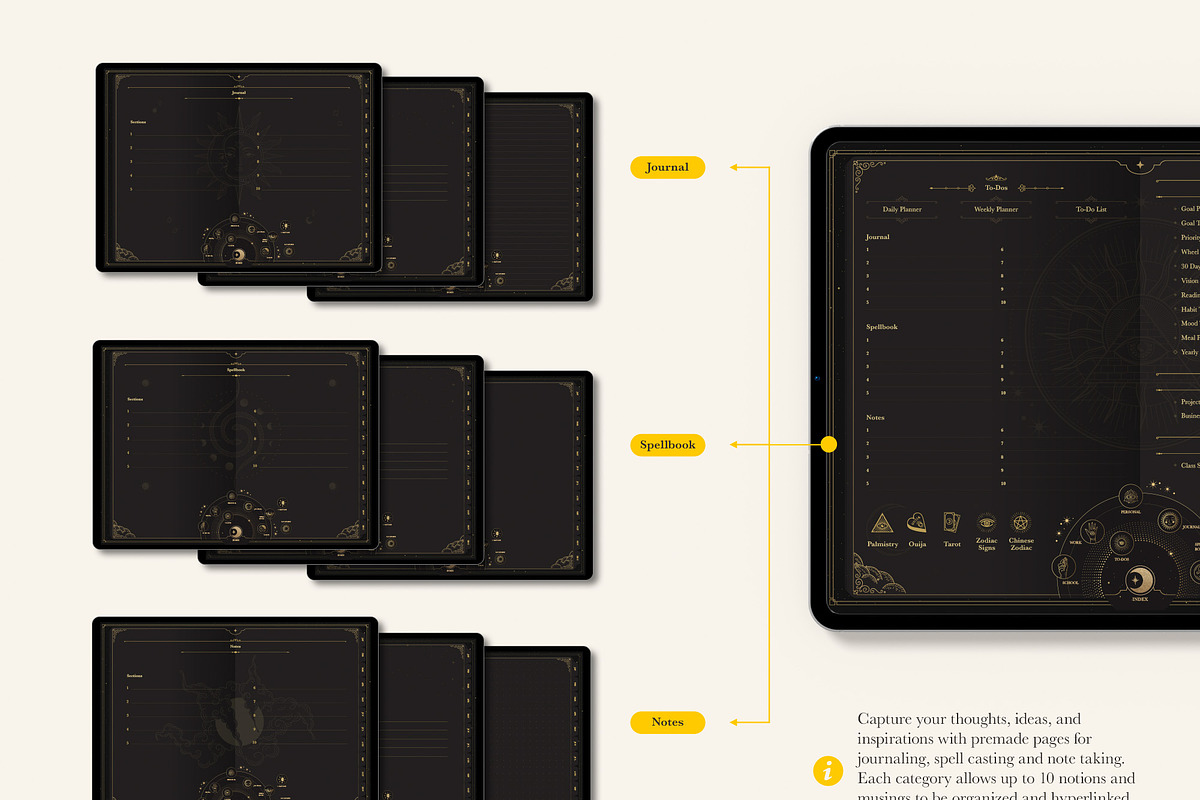 Life+ Eclipse Undated Planner, a Presentation Template by Bichin (Photo 6 of 10)