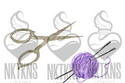 Watercolor Sewing kit Clipart, a Work Illustration by NKTKNS (Thumbnail 5 of 6)