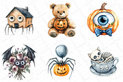 Spooky Weird Halloween Clipart, an Illustration by DreamPrint404 (Thumbnail 4 of 5)