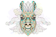 Ethnic Collection: Llama, an Animal Illustration by ArtoJoy (Thumbnail 4 of 6)