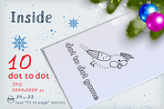 Happy Holidays Coloring Pages, an Animal Illustration by dacascas (Thumbnail 5 of 8)