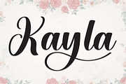 Kayla | Script Font, a Handwritten Font by Scratchones (Thumbnail 1 of 9)