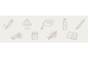 Baking and Bakery Equipment and, an Object Illustration by TopVectors