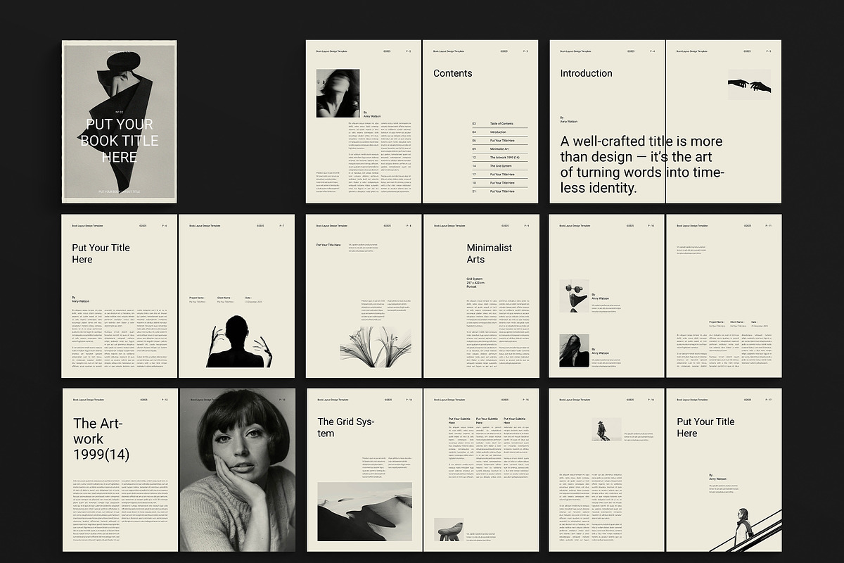 Book Title Layout Design Template, a Magazine Template by DesignCrest (Photo 12 of 13)