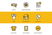 48 Shopping & E-Commerce Icons, an Outline Icon by kucingklawu (Thumbnail 5 of 7)