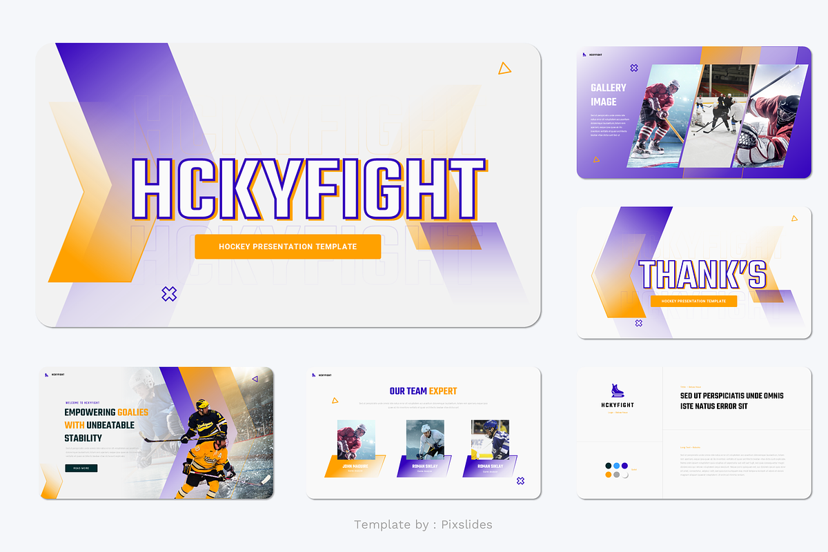 Hockey Team & Sports Keynote, a Presentation Template by Pixslides (Photo 6 of 7)