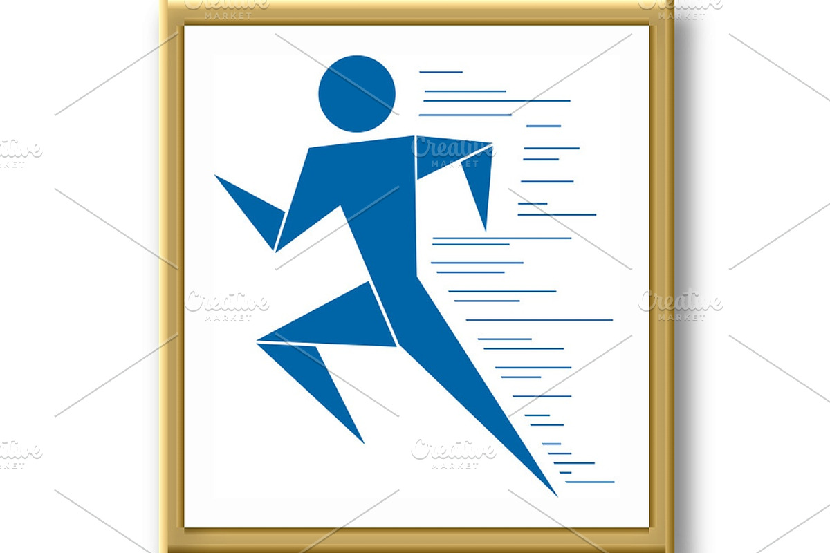 Running man. Sumbol, an Outline Icon by RODINA (Photo 3 of 3)
