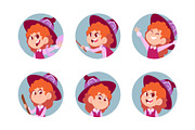 Little witch girl in purple dress, an Object Illustration by Onyx (Thumbnail 1 of 3)