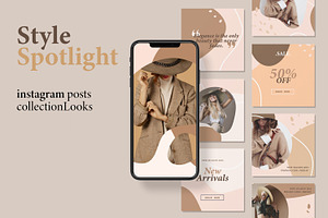 Style Spotlight: Instagram posts col, a Social Media Template by Pixy Digital Canvas
