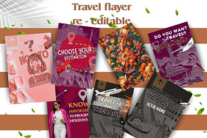 Editable Travel Flyer Template, a Marketing Template by Aban's World