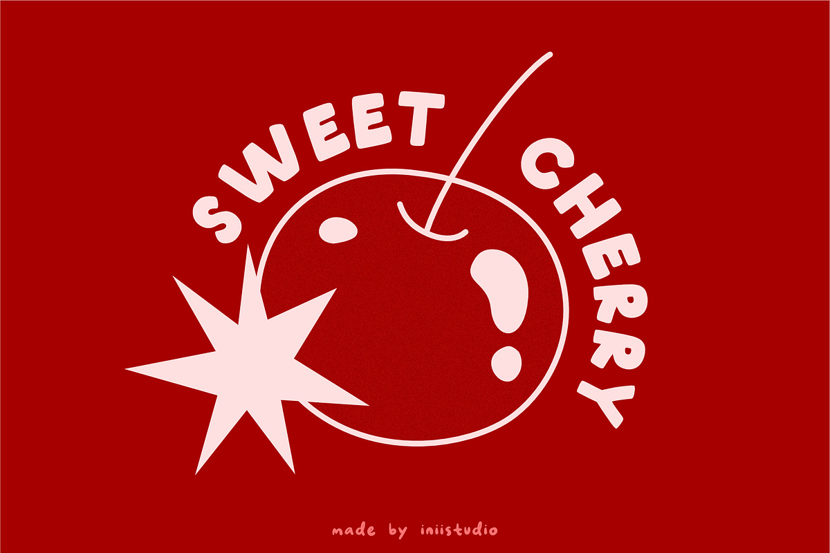 Cherry - cute handwritten font, a Handwritten Font by Iniistudio (Photo 2 of 5)