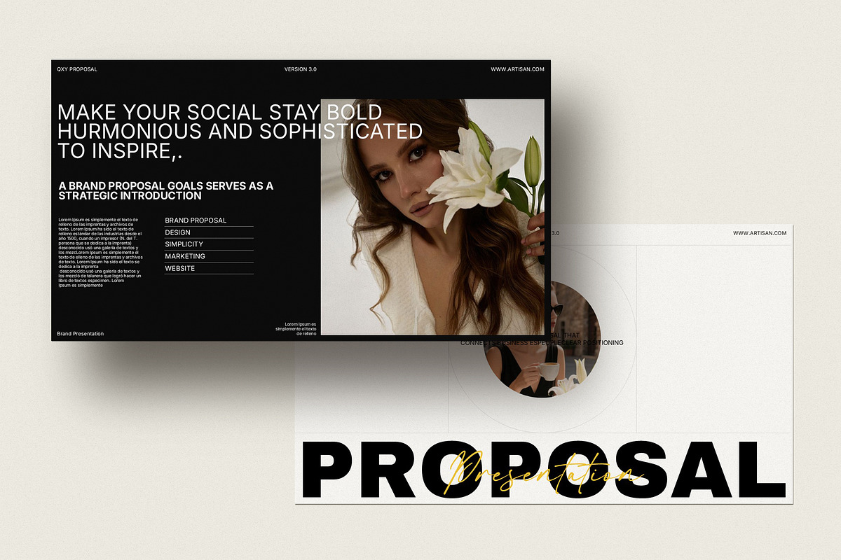 Brand Proposal Presentation Template, a Presentation Template by Studio Artisan (Photo 4 of 7)