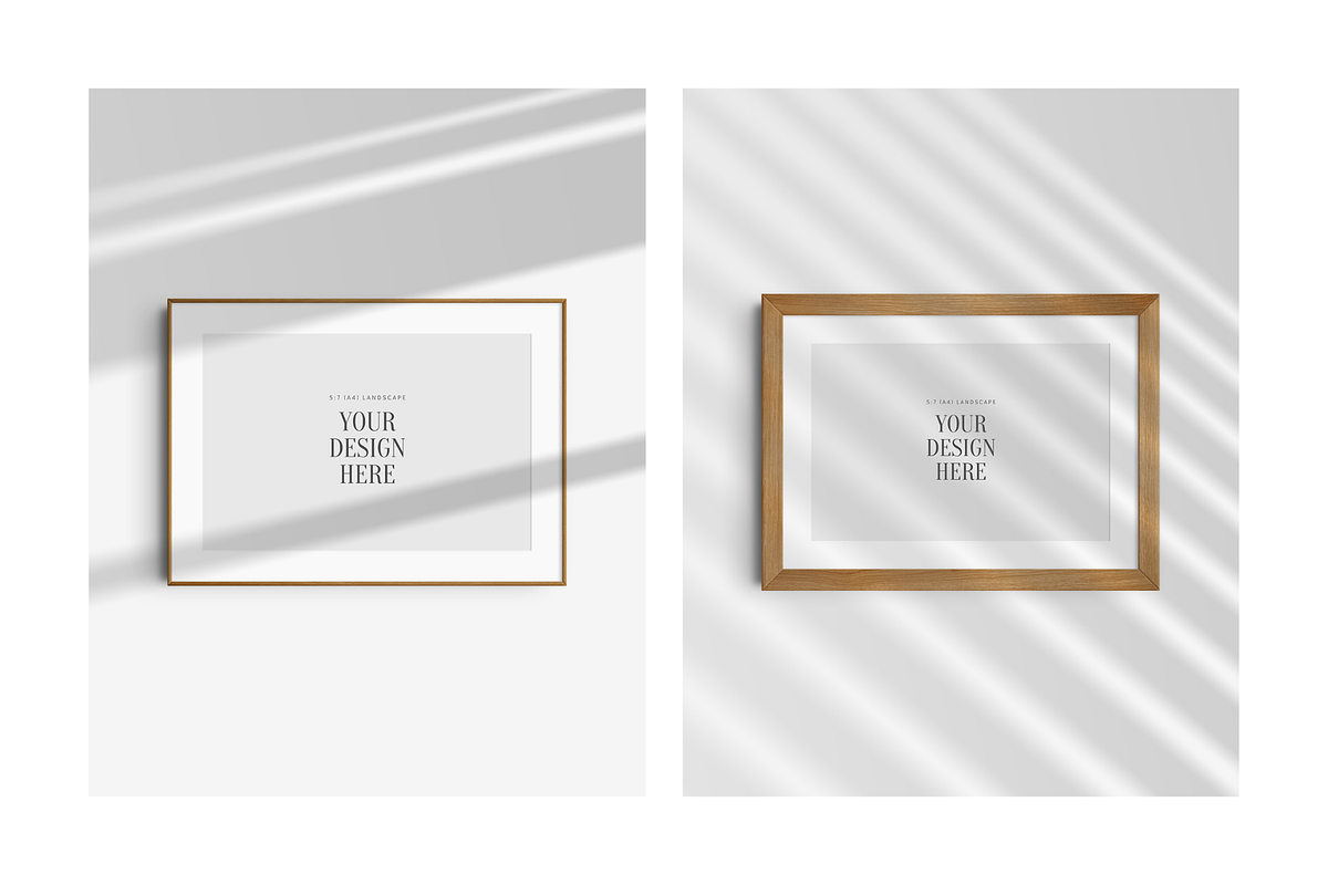 Frame Mockup 5:7 (A4) Landscape, a Mockup by DESIGN BY nube (Photo 5 of 15)